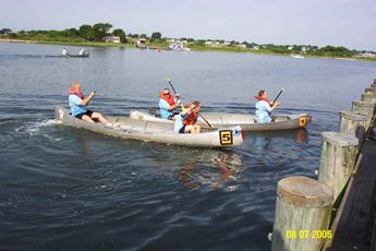 Heading back to shore